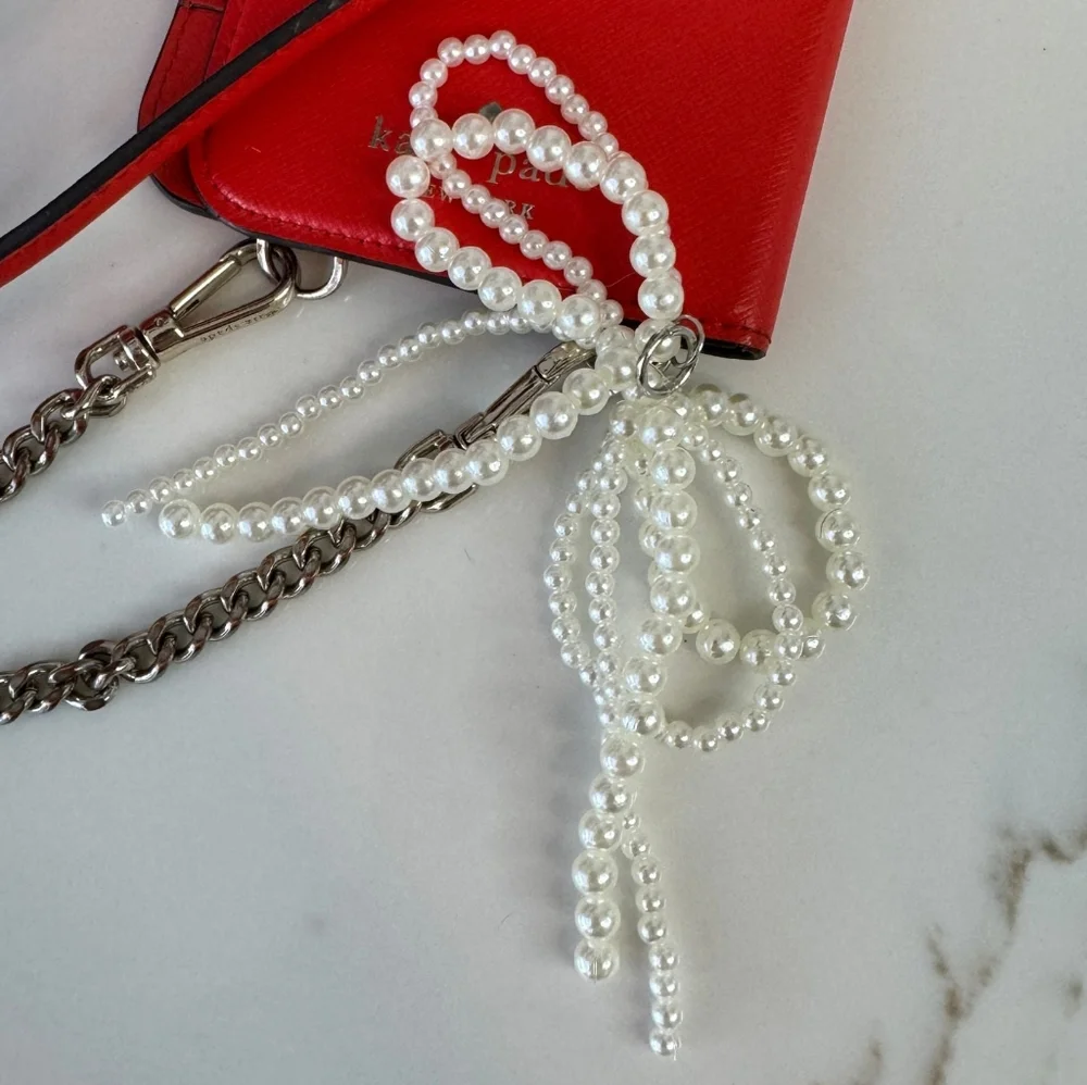 NWOT Pearl Bow CharmS - Picture 2 of 9